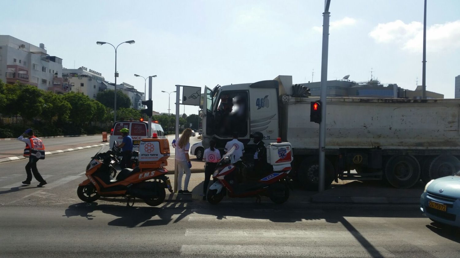 זירת התאונה שהפכה לקטלנית (צילום: דוברות איחוד הצלה)