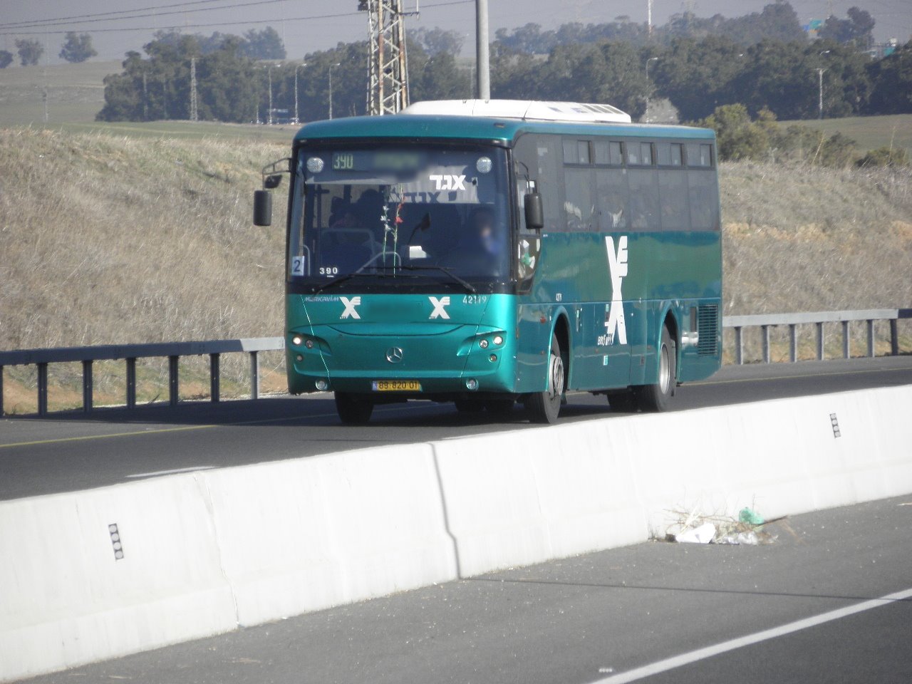 קו 390 לאילת (צילום ארכיון: פורום תחבורה ציבורית בדרום - תפוז)